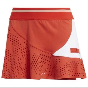 Stella McCartney for Adidas barricade tennis skirt- red white- size L